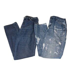 Gloria Vanderbilt Women's Size 12 Blue Amanda Jeans 32X30 Lot Of TWO